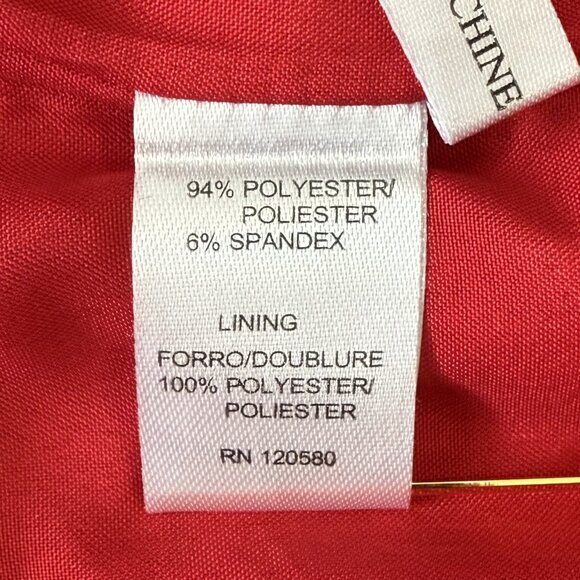 Versatile Amanda + Chelsea Crop Blazer with Ruched Sleeves – Red, Size 8 - Picture 5 of 5